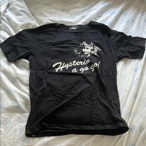 Hysteric Glamour Black Graphic T-Shirt